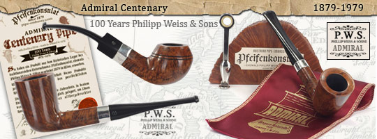 Admiral Centenary Pipe Sterling Silver oFi. - Vintage