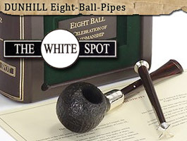 Dunhill White Spot Eight Balls Pipes