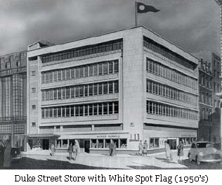 picture: Duke Street Store with White Spot Flag (1950�s)