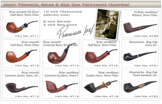 Josef Prammer briar pipes made in Austria