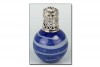 Duftlampe "Spiral Blue" blau/wei&szlig; 14cm