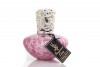 Duftlampe "Powder Puff" wei&szlig;/rosa 12cm