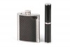 Flachmann 6oz mit Cigar Tube Carbon