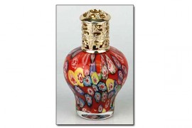 Klicken um zu vergrößern Duftlampe "Sweet Treat" rot Blumen 15cm