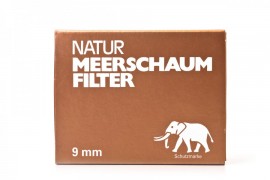 White Elephant Natur-Meerschaumfilter 9mm, 40 Stück
