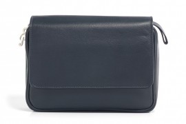 Peterson Pfeifentasche 4er blau Leder