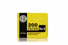 Heibe Papier Pfeifenfilter No.5, 200 Stück (2.5 mm)