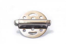 Pfeifendeckel mit Feder, poliert 25mm